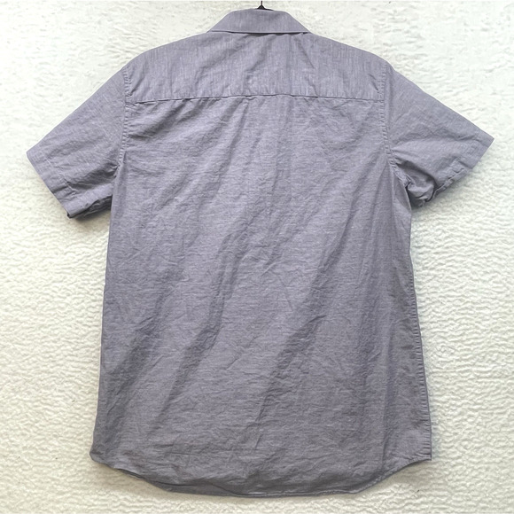 Travis Mathew Shirt Mens Medium Purple Studebaker Button Pocket Golf Casual - Picture 2 of 11